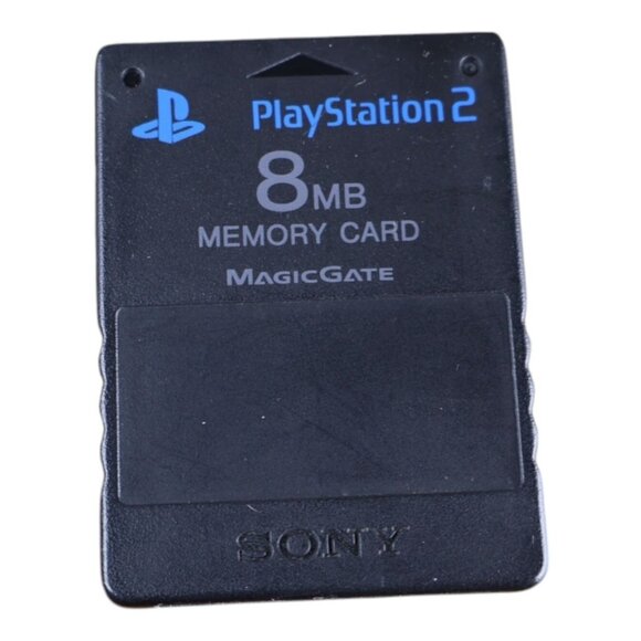 Sony PlayStation 2 PS2 8MB MagicGate Memory Card Game Save Storage Black Officia - Picture 1 of 6